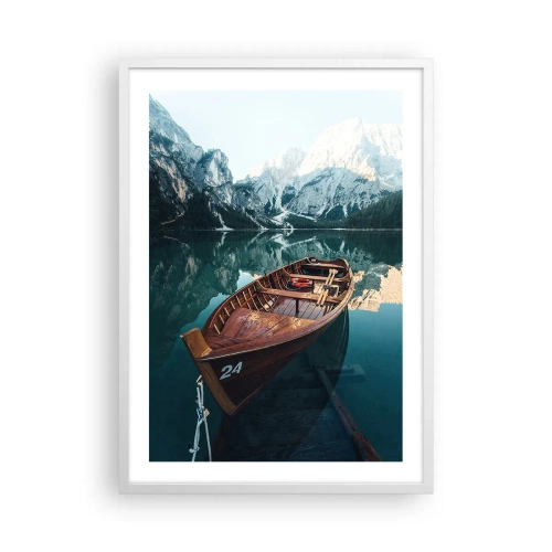 Póster en marco blanco - Como pintado en cristal - 50x70 cm