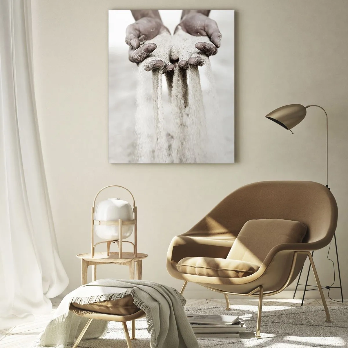 Cuadro sobre vidrio - Impresiones sobre Vidrio - Con estas manos... - 80x120 cm