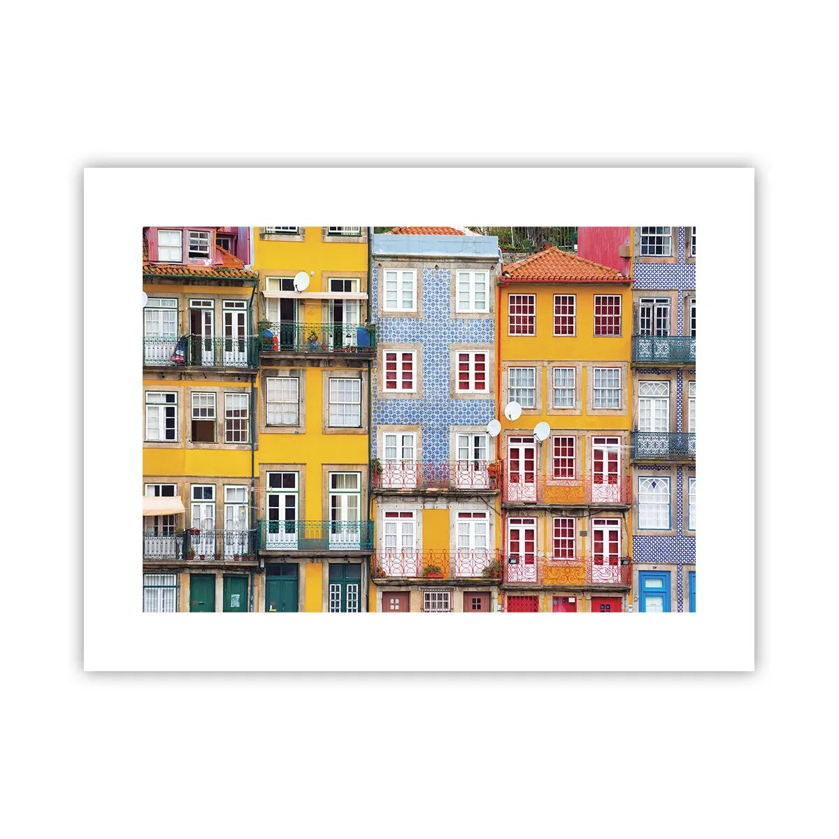 Póster - Los colores de la ciudad vieja - 40x30 cm