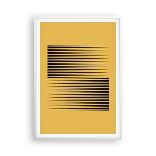 Póster en marco blanco - Cuadrado de opuestos - 70x100 cm