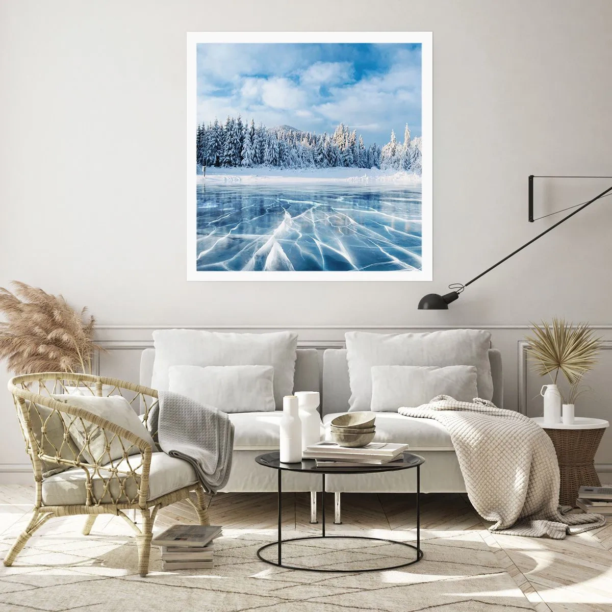 Póster - Vista deslumbrante y cristalina - 30x30 cm