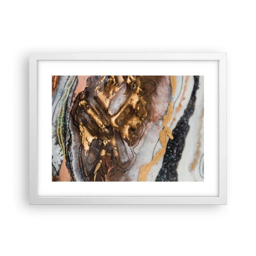 Póster en marco blanco - Elemento de la tierra - 40x30 cm