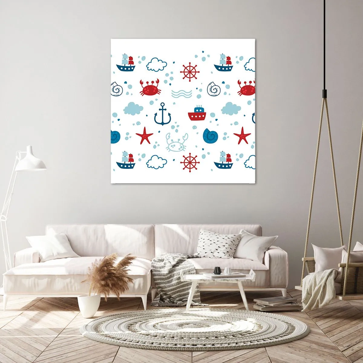 Cuadro sobre lienzo - Impresión de Imagen - Un cuento de mar - 70x70 cm