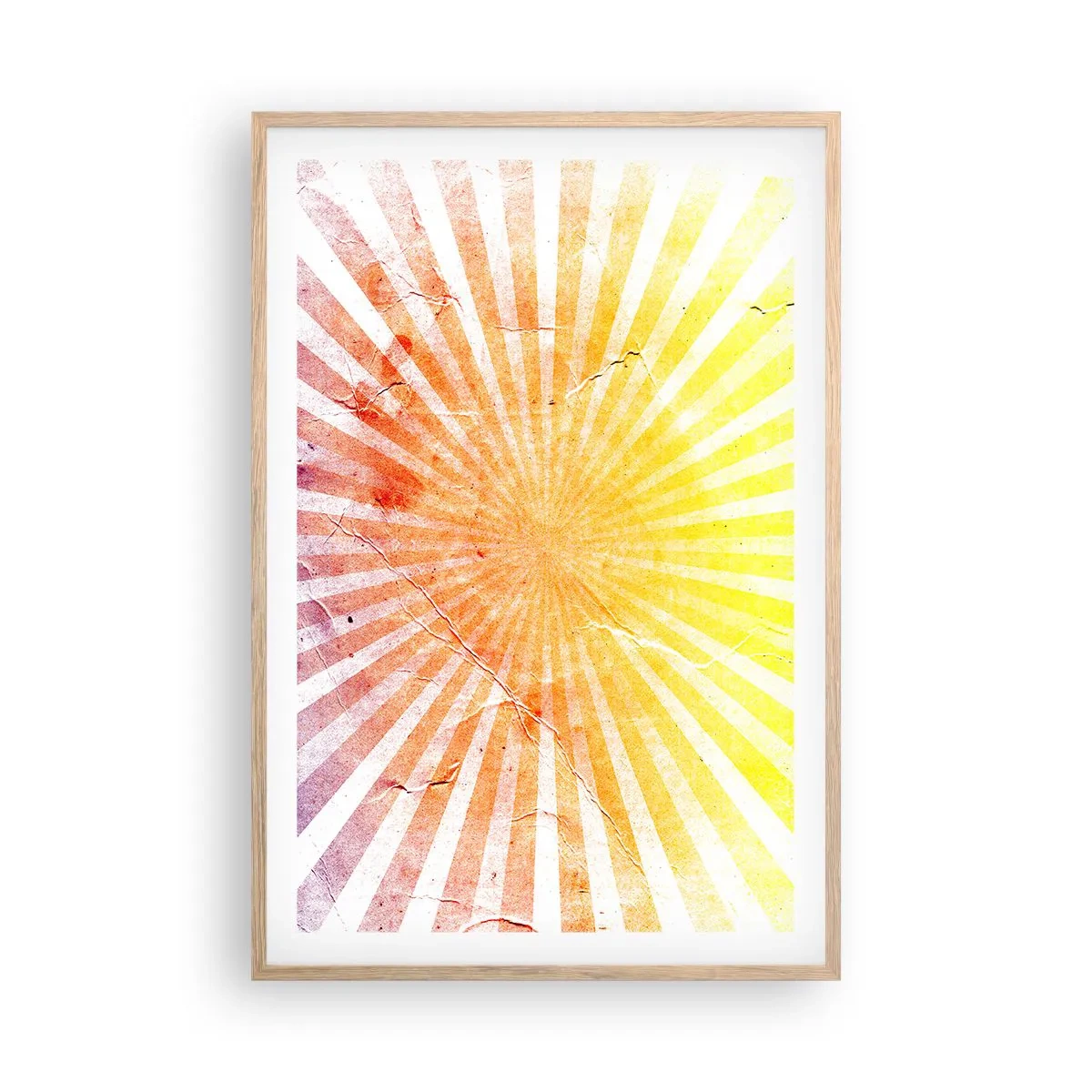 Póster en marco roble claro - Renacer del sol - 61x91 cm