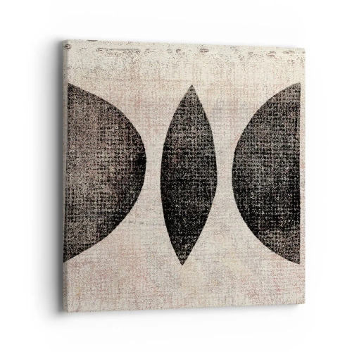Cuadro sobre lienzo - Impresión de Imagen - Abstracción étnica - 40x40 cm