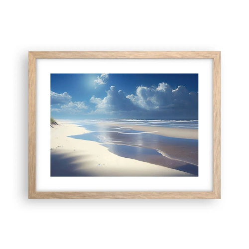 Póster en marco roble claro - Vacaciones en el paraíso - 40x30 cm