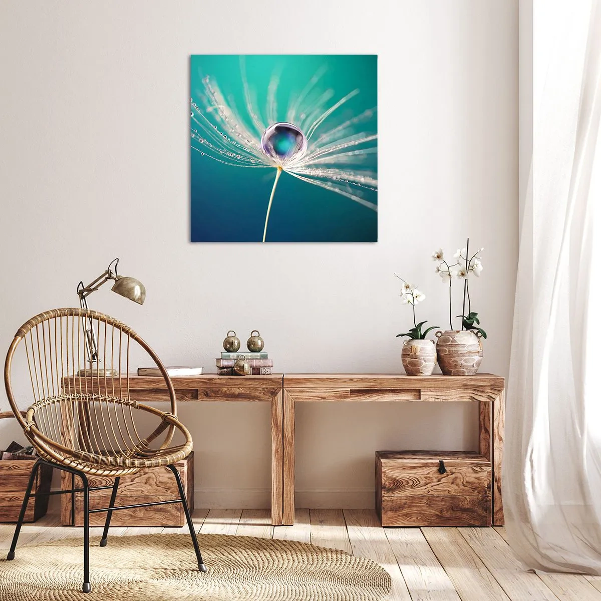 Cuadro sobre lienzo - Impresión de Imagen - Momento místico - 40x40 cm