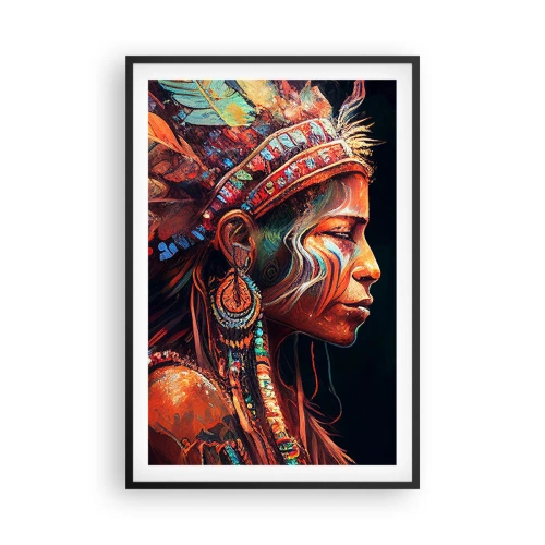 Póster en marco negro - Un ritual mágico - 61x91 cm