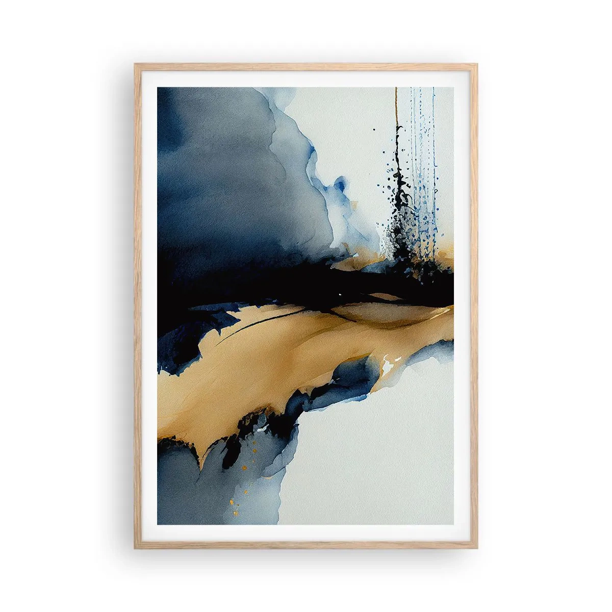 Póster en marco roble claro - Tras el telón - 70x100 cm