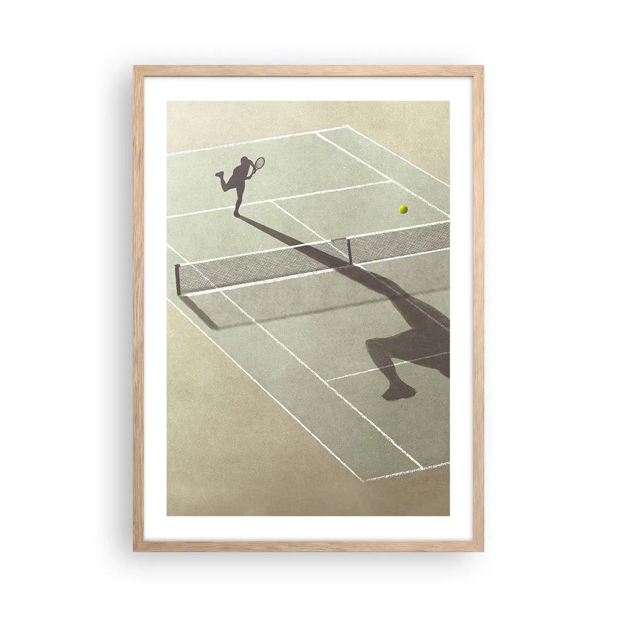 Póster en marco roble claro - Véncete a ti mismo - 50x70 cm