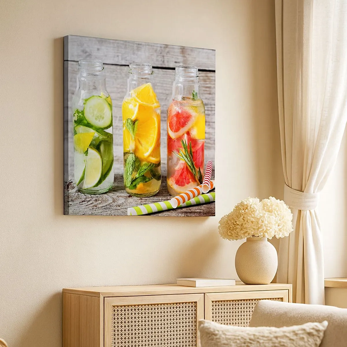 Cuadro sobre lienzo - Impresión de Imagen - Saludable por naturaleza - 30x30 cm