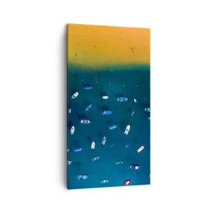 Cuadro sobre lienzo - Impresión de Imagen - Un juego de vacaciones - 45x80 cm