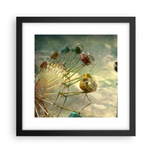 Póster en marco negro - Será, será un día estupendo.... - 30x30 cm