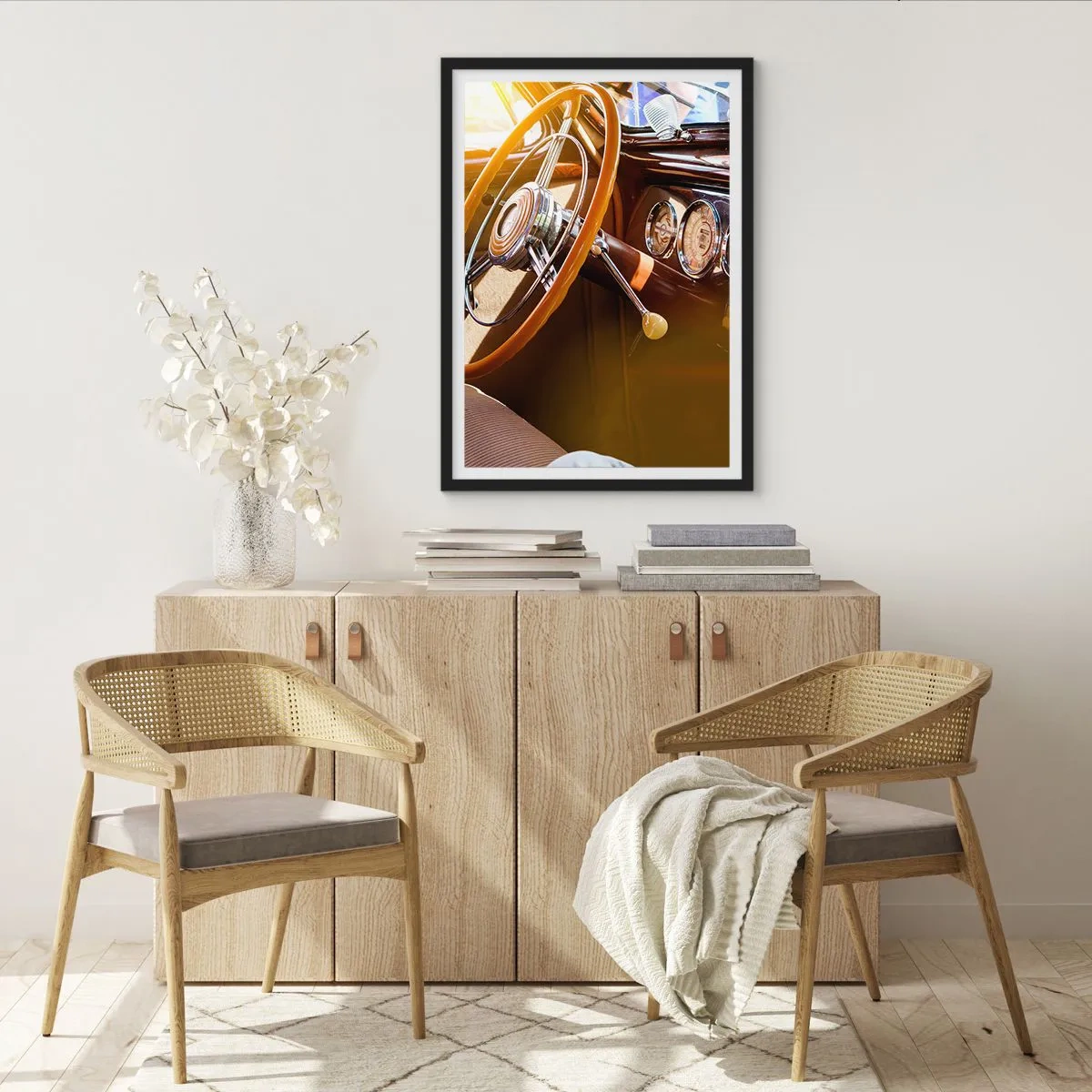 Póster en marco negro - Un soplo de lujo del pasado - 70x100 cm