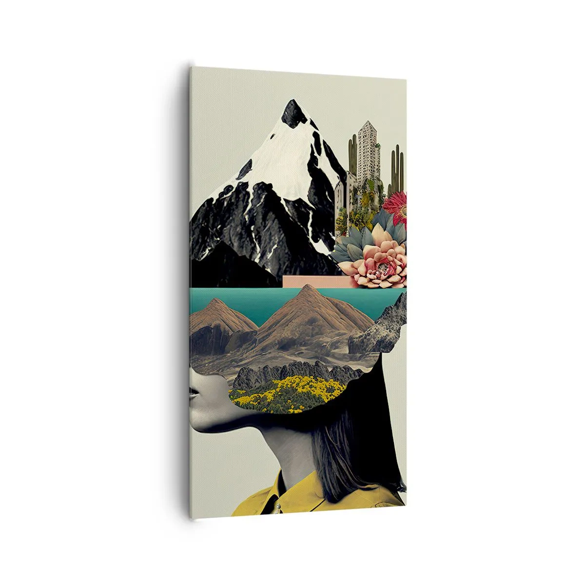 Cuadro sobre lienzo - Impresión de Imagen - La mujer, siempre un misterio - 65x120 cm