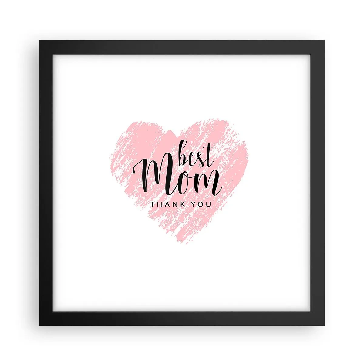 Póster en marco negro - En cualquier momento de tu vida - 30x30 cm