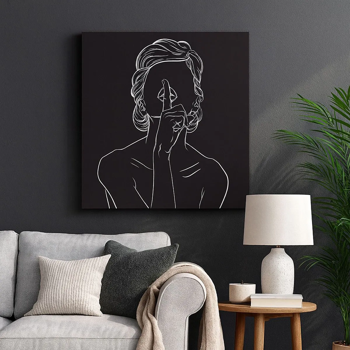 Cuadro sobre lienzo - Impresión de Imagen - La belleza florece en silencio - 30x30 cm