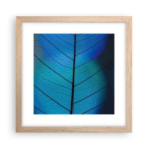 Póster en marco roble claro - Construcción intrincada - 30x30 cm