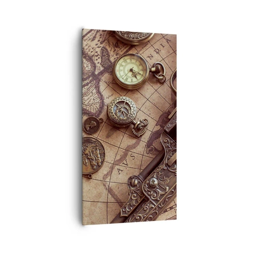 Cuadro sobre lienzo - Impresión de Imagen - La aventura llama - 65x120 cm