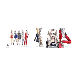 Muestra De Fotomural Standard Eco - Every week Fashion Week - Mujer, Moda, Modelo - 100x30 cm