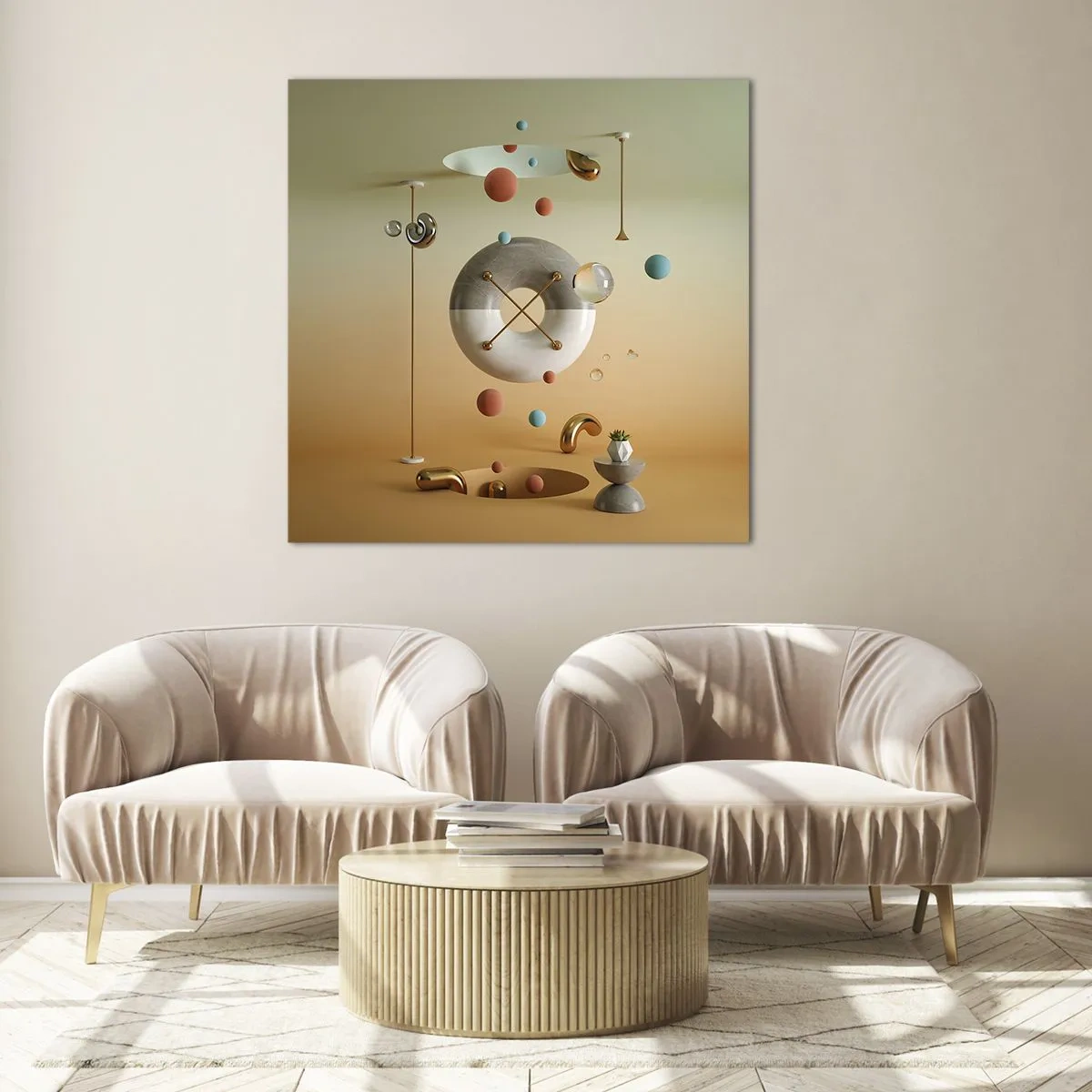 Cuadro sobre vidrio - Impresiones sobre Vidrio - Todo puede suceder - 60x60 cm