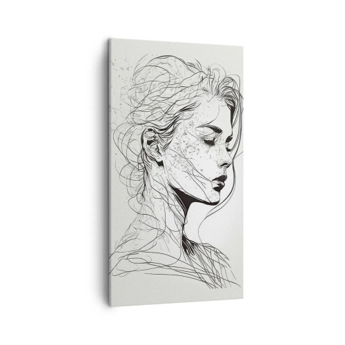 Cuadro sobre lienzo - Impresión de Imagen - Retrato de ensueño - 45x80 cm