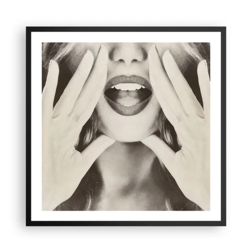 Póster en marco negro - ¡Ya estoy en camino! - 60x60 cm