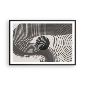 Póster en marco negro - La victoria del óvalo - 91x61 cm