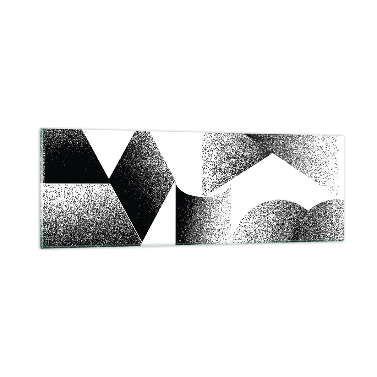 Cuadro sobre vidrio - Impresiones sobre Vidrio - Ángulos y óvalos - 90x30 cm