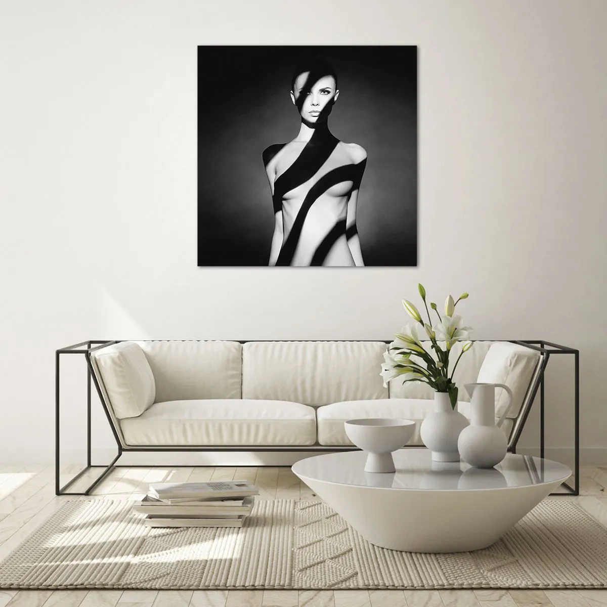 Cuadro sobre vidrio - Impresiones sobre Vidrio - En la luz y en la sombra - 60x60 cm