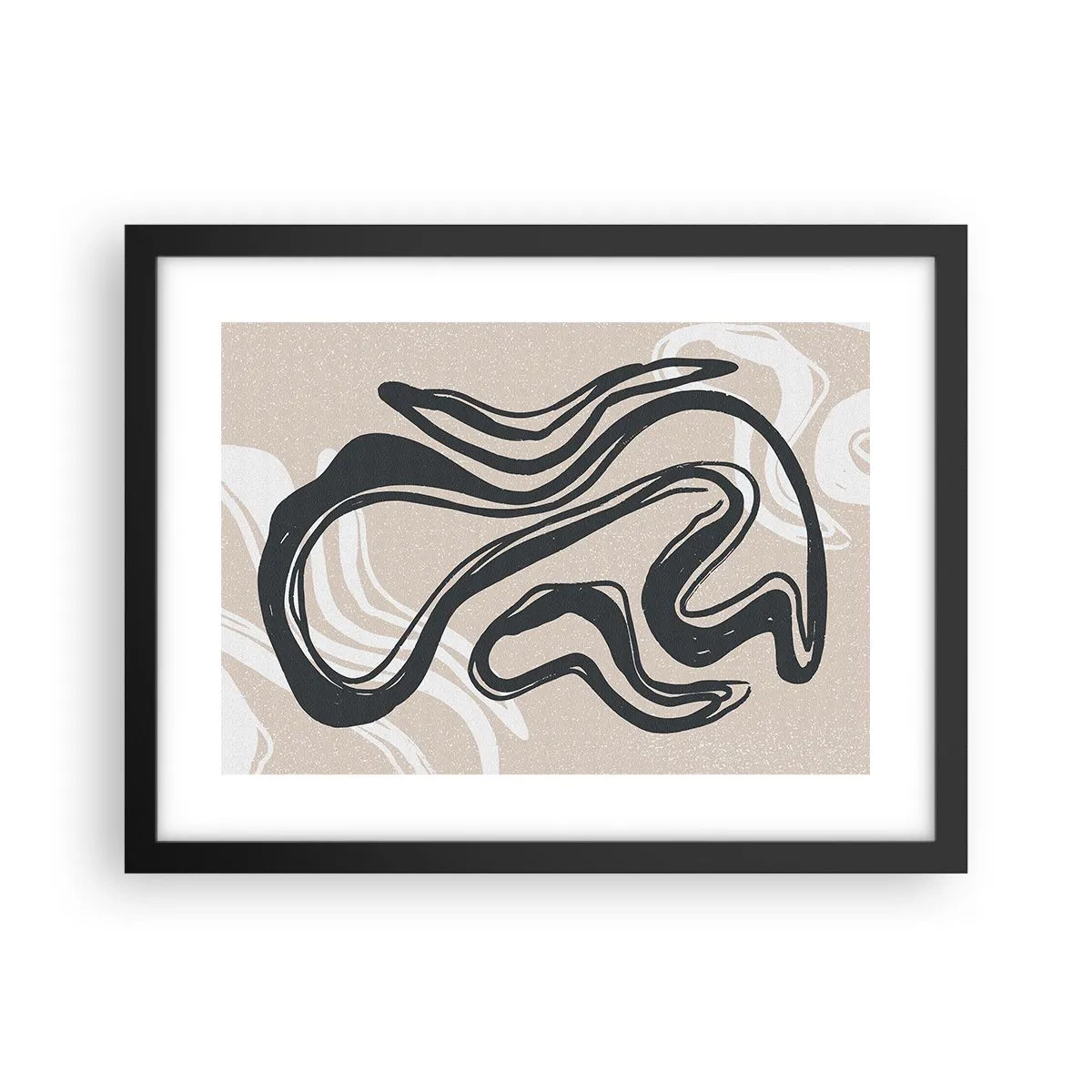 Póster en marco negro - Expresión multiplicada - 40x30 cm