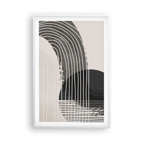 Póster en marco blanco - Ida y vuelta - 61x91 cm