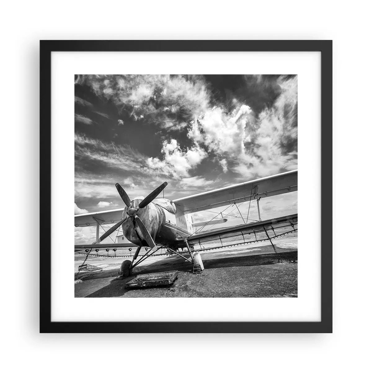 Póster en marco negro - No puedo esperar - 40x40 cm