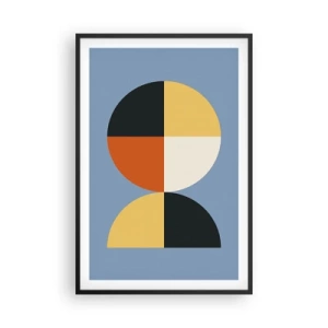 Póster en marco negro - Mira y cuenta - 61x91 cm