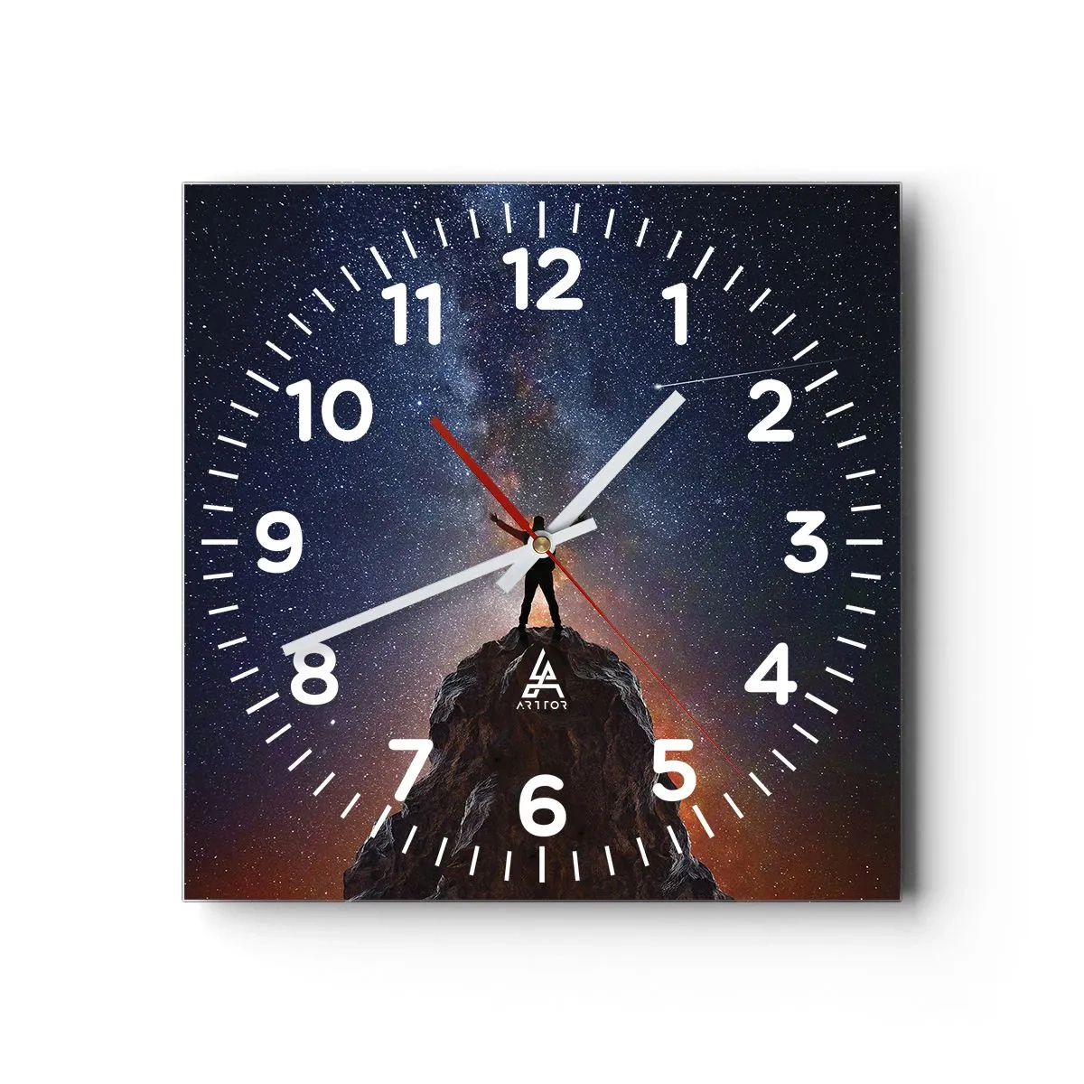 Reloj de pared - Reloj de vidrio - ¡El poder está conmigo! - 30x30 cm