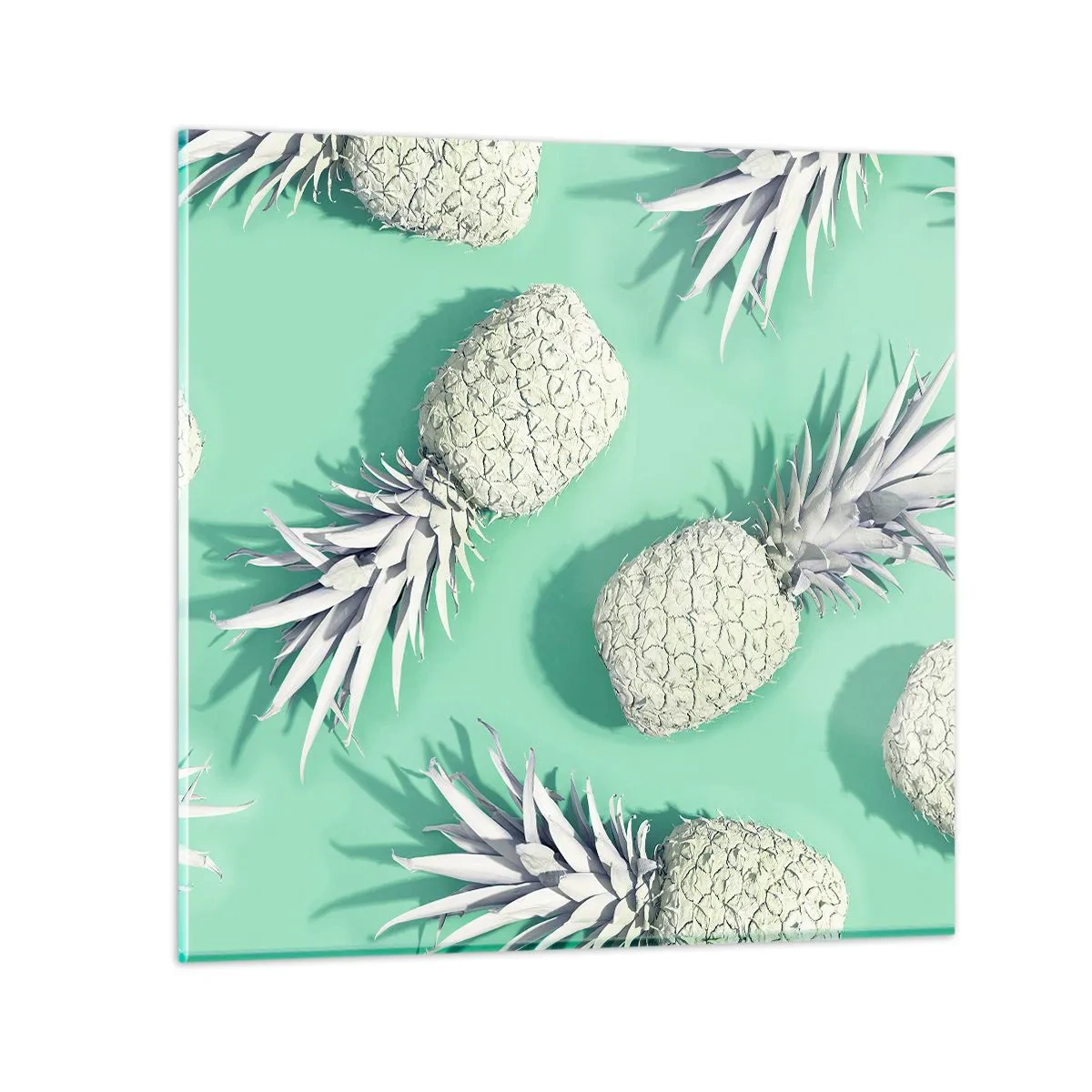 Cuadro sobre vidrio - Impresiones sobre Vidrio - Van bien con la menta - 60x60 cm