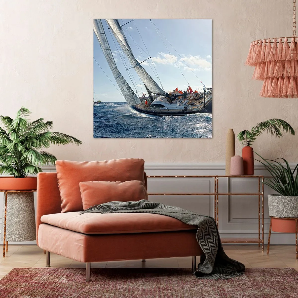 Cuadro sobre lienzo - Impresión de Imagen - Que gane el mejor - 60x60 cm