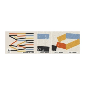 Muestra de fotomural autoadhesivo Deluxe Sticker - Composición horizontal - Minimalismo, inconformista, Contemporáneo - 100x30 cm