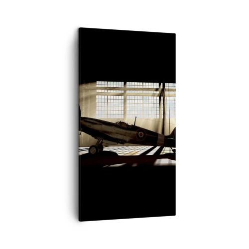 Cuadro sobre lienzo - Impresión de Imagen - El descanso del guerrero - 45x80 cm