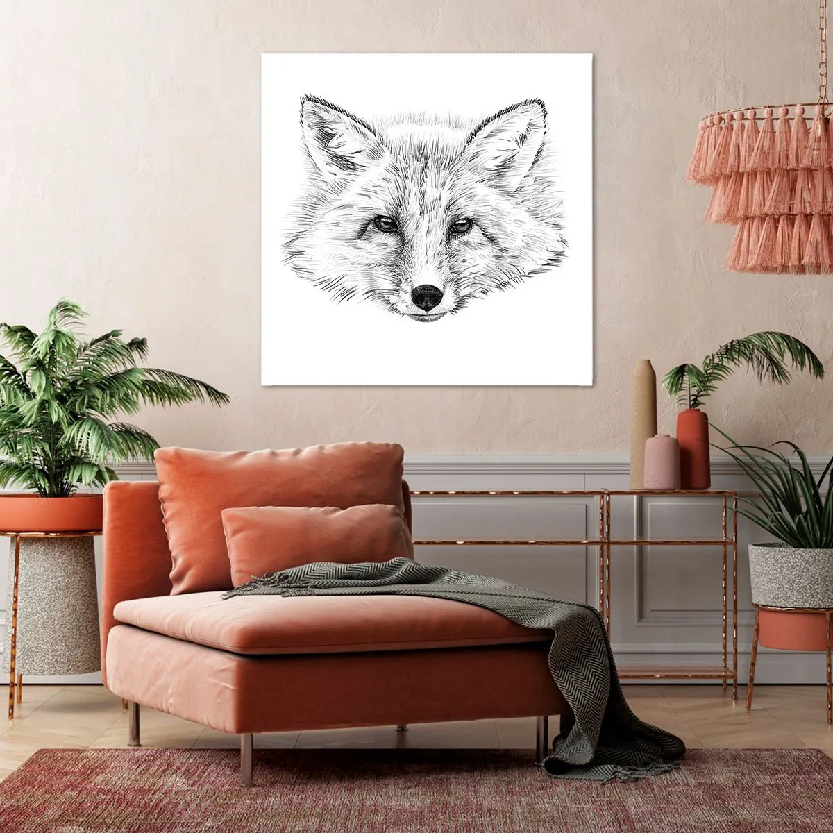 Cuadro sobre lienzo - Impresión de Imagen - ¿Pueden mentir estos ojos? - 70x70 cm