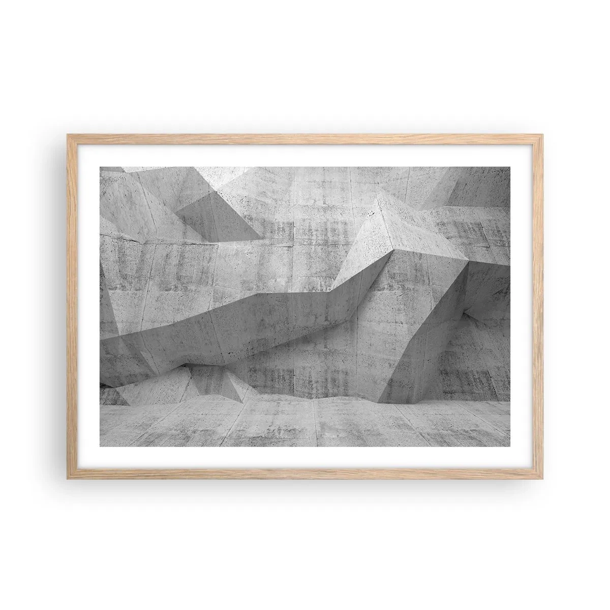 Póster en marco roble claro - Un verdadero desafío - 70x50 cm