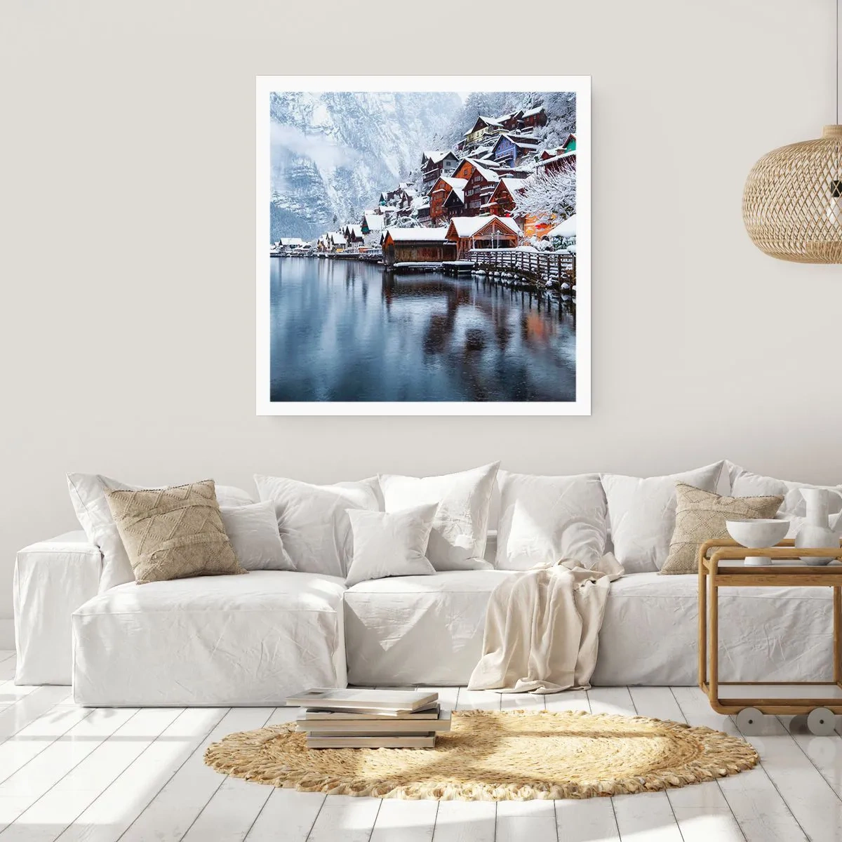 Póster - En un decorado de invierno - 40x40 cm