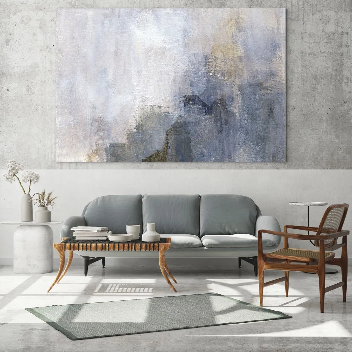 Cuadro sobre vidrio - Impresiones sobre Vidrio - Tonos de color - 90x30 cm