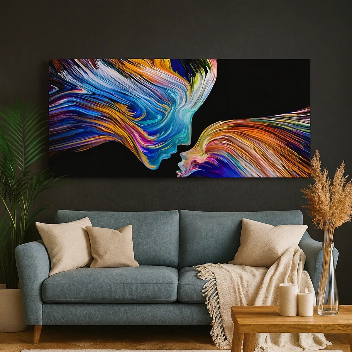 Cuadro sobre lienzo - Impresión de Imagen - Una fusión de energía y luz - 30x30 cm