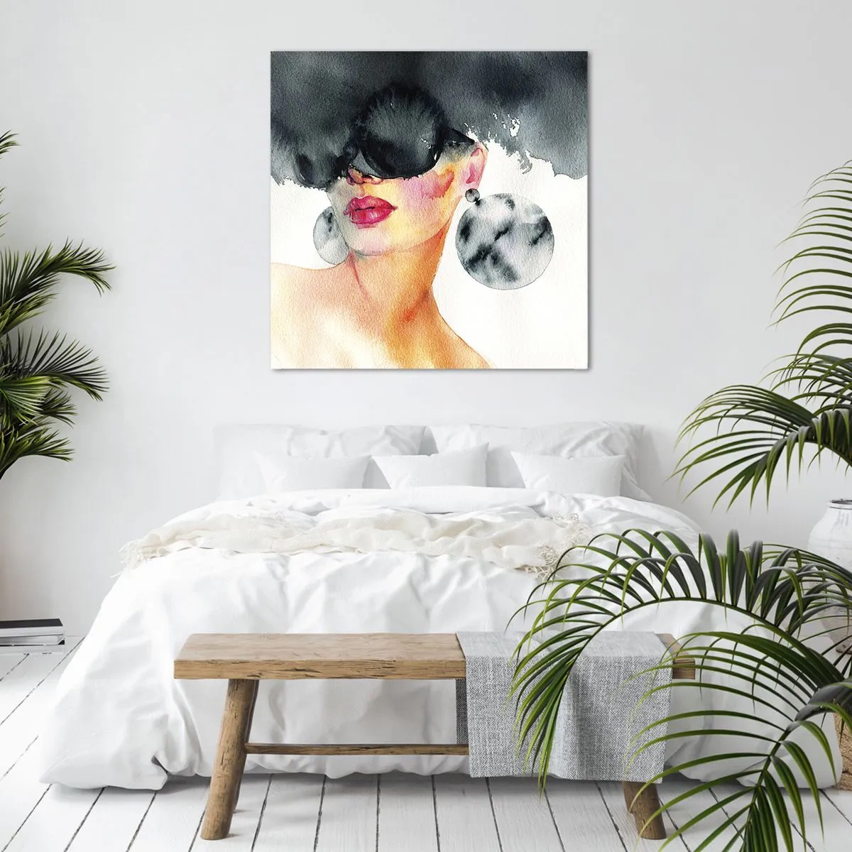 Cuadro sobre lienzo - Impresión de Imagen - El secreto de la elegancia - 70x70 cm