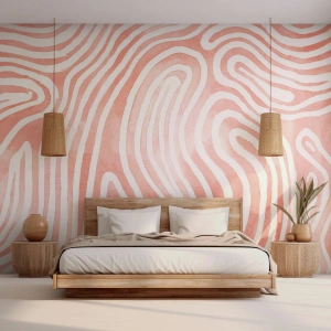 Fotomural Standard Eco - En un laberinto de coral - Minimalismo, Arte Moderno, Abstracción - 450x315 cm