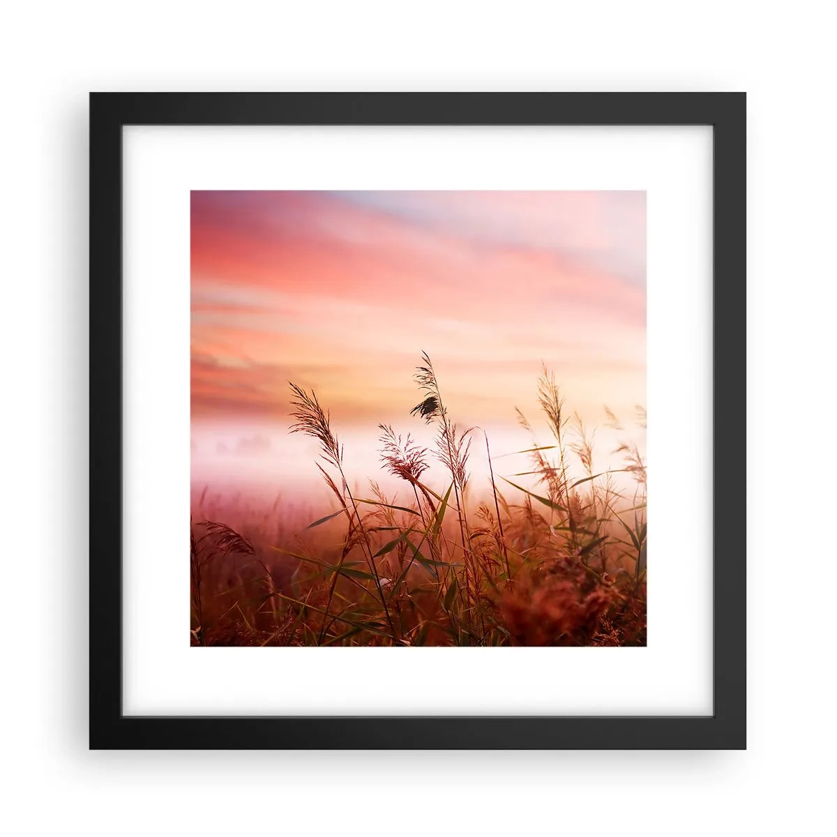Póster en marco negro - El arte del viento - 30x30 cm
