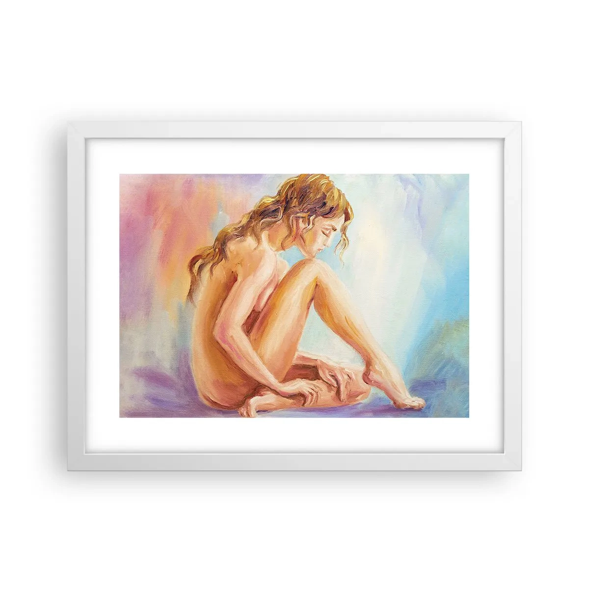 Póster en marco blanco - Acto de juventud - 40x30 cm