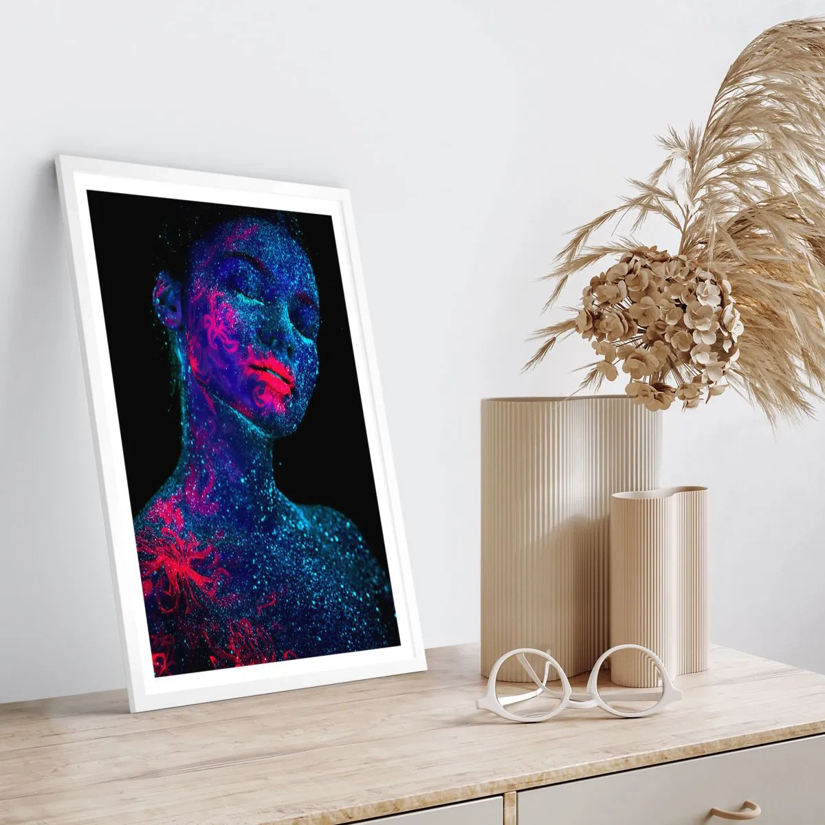 Póster en marco blanco - En polvo de estrellas - 40x50 cm