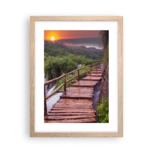 Póster en marco roble claro - Una belleza inimaginable - 30x40 cm